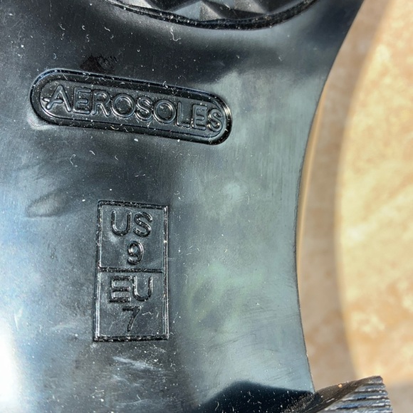 AEROSOLES oxfords grey leather, 2 tone patent leather/suede, tie. Sharp! 9 NWOT - Picture 9 of 17